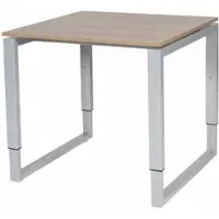Schaffenburg Verstelbaar Bureau - Domino Plus 80x80 Havana Kersen - alu frame