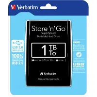 Verbatim Store 'n' Go Portable 1TB Zwart - externe harde schijf, USB 3.0 Micro-B