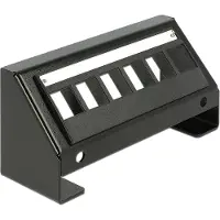 DeLOCK Multimedia Panel voor 6 Keystone modules / zwart