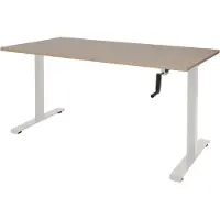 Schaffenburg Dextro Slinger Zit-sta-bureau Rechthoekig Kersen T-Voet 1.200 (B) x 800 (D) x 705 (H) mm Melamine