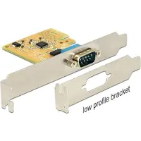 DeLOCK PCIe RS232 Kaart – Seriële Uitbreidingskaart – 1x 9‑pins SUB‑D – Low Profile – Compact design