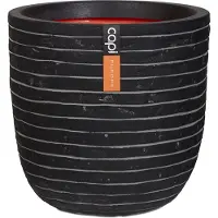 Capi Europe Bloempot Bol Row NL Antraciet Zwart 35 34