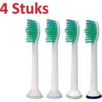 OptiSmile Universele Reserve Opzetborstel Voor Philips Sonicare - Opzetstukjes Opzet Borstel Met Zachte Haartjes - Set Van 4 Stuks - universele tandenborstels - Opti Smile