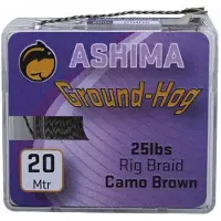 Ashima Fishing ground hog 25 LB rig braid - camo green | 20M | gevlochten onderlijn