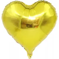 BLANCO Folieballon hart | Goud | 18 inch | 45 cm | DM-products