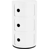 Kartell Componibili Gerecycleerde Opslageenheid 3 Doors | White