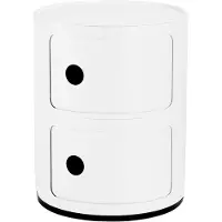 Kartell Componibili Gerecycleerde Opslageenheid 2 Doors | White