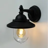 Lybardo buitenlamp / wandlamp lantaarn Digne Zwart - IP44 - geschikt voor E27 lamp