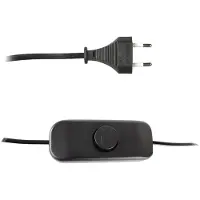 Lybardo Snoerdimmer LED - Zwart - 3-75W - Met draaiknop