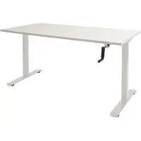 Schaffenburg Dextro Slinger Zit-sta-bureau Rechthoekig T-Voet 1.200 (B) x 800 (D) x 705 (H) mm Melamine