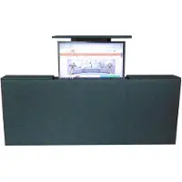 Slaaploods.nl Voetbord - Met TV Lift - 140x80x20 cm - Stof Zwart