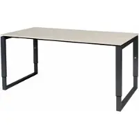 Schaffenburg Verstelbaar Bureau - Plus 160x80 Eiken - zwart frame