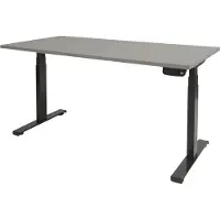 Schaffenburg Dextro Plus Zit-sta-bureau Rechthoekig T-Voet 1.200 (B) x 800 (D) x 645 (H) mm Melamine