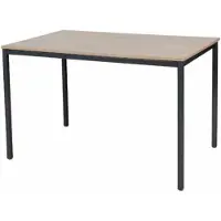 Schaffenburg Bureautafel - Domino Basic 120x80 Havana Kersen - zwart frame