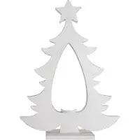 Long Island Living Wooden Tree T-Light White 60 cm
