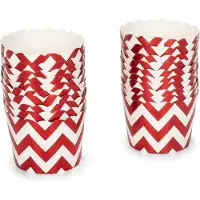 Patisse Cupcakevormpjes 5 X 14,6 Cm Papier Wit/rood 20 Stuks