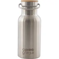 Point-Virgule Drinkfles Isoleerfles inox - 350 ml - bamboe deksel