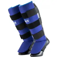Super Pro Combat Gear Scheenbeschermer Savior Blauw/Wit Medium