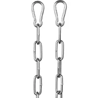 Rimba Metalen Ketting met Karabijnhaak 200 cm - Zilver