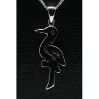 MOOYE ® - Collectie Zilveren Ooievaar en ADO en Den Haag ketting hanger - klein