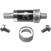 Sunrace Trapas voor stadsfiets - staal - BSA draad - 68/122 mm - zilver/zwart