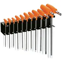 Beta Utensili 11-delige set haakse stiftsleutels met krachthandgreep (art. 96T) met support 96T/SP11 - 000960957