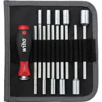 Wiha 27713 Wisselklingset 12-delig Dop (zeskant) Werkplaats