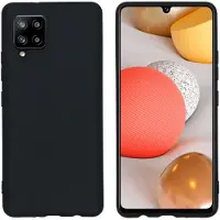 IMoshion Color Backcover voor de Samsung Galaxy A42 - Zwart