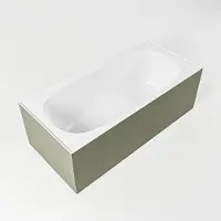 Mondiaz Vrijstaand bad freeze 180x85 cm kleur army /talc