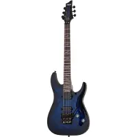 Schecter Omen Elite-6 FR See-Thru Blue Burst elektrische gitaar