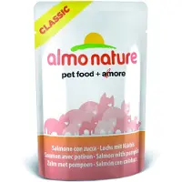 Almo Nature 24x HFC Natural Kattenvoer Nat Zalm & Pompoen 55 gr