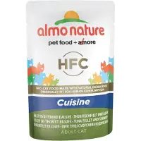 Almo Nature 48x HFC Kattenvoer Nat in Gelei Tonijnfilet & Algen 55 gr