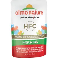 Almo Nature 48x HFC Natural Kattenvoer Nat Kip & Garnaal 55 gr