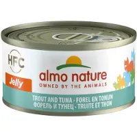 Almo Nature 48x HFC Kattenvoer Nat in Gelei Forel & Tonijn 70 gr