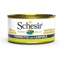 Schesir 14x Katten Natvoer Blik Tonijn en Goudmakreel 85 gr