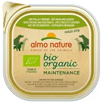 Almo Nature 18x Bio Organic Maintenance Hondenvoer Nat Kip & Groenten 300 gr