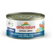 Almo Nature 48x HFC Natural Kattenvoer Nat Tonijn & Kip & Kaas 70 gr