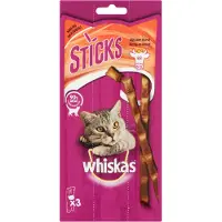 Whiskas 28x Sticks Kattensnack Rund 18 Gr