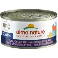 Almo Nature 48x HFC Natural Kattenvoer Nat Tonijn & Kip & Ham 70 gr