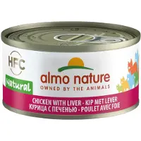 Almo Nature 48x Hfc Natural Kattenvoer Nat Kip En Lever 70 Gr