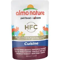 Almo Nature 48x HFC Kattenvoer Nat in Gelei Tonijnfilet & Kreeft 55 gr