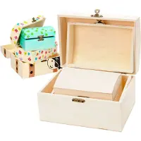 Gerkimex Playwood Houten Schatkist Knutselset - 3 decoratieve kistjes