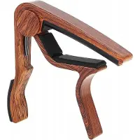 AA Commerce Luxe Aluminium Gitaar Capo / Klem Capodaster Akoestische, Klassieke & Elektrische Guitar - Ukelel Akoestisch / Elektrisch / Klassiek - Deluxe Hout Look