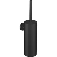 Regn Toiletborstelgarnituur - Mat Zwart - Messing - Accessoires, Toilet accessoires, Toiletborstelhouders - 8720254161631