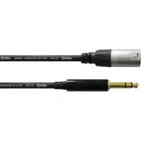 Cordial CFM 9 MV XLR Adapterkabel [1x XLR-stekker - 1x Jackplug male 6,3 mm] 9.00 m Zwart