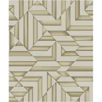 Dutch Wallcoverings Behang Galactik Ruit/Streep Beige/Goud L858-08