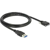 DeLOCK 1m USB 3.0 1m USB A Micro-USB B Mannelijk Mannelijk Zwart USB-kabel