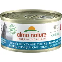 Almo Nature 24x HFC Natural Kattenvoer Nat Tonijn & Kip & Kaas 70 gr