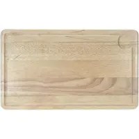 COSY&TRENDY VLEESPLANK 39X23X1,8CM RECHTHOEK RUBBERWOOD