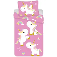 BrandMac Unicorn 100 X 140 Cm (1000327) Bedding For Craddle Roze Kinderen